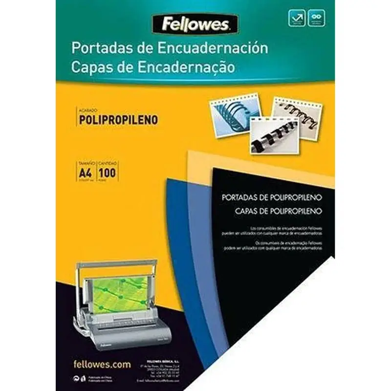 Fellowes dekbladen Futura polypropyleen - zwart A4 — Zeer goed