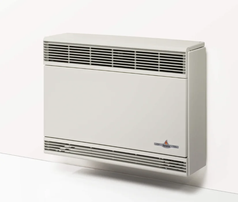 Flandria MK5 gasconvector lichtgrijs 4,5kW muuraansluiting
