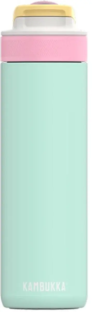 Kambukka Lagoon geïsoleerde waterfles 600 ml - Ice Pop met geïntegreerd rietje - Jelly mint Turquoise