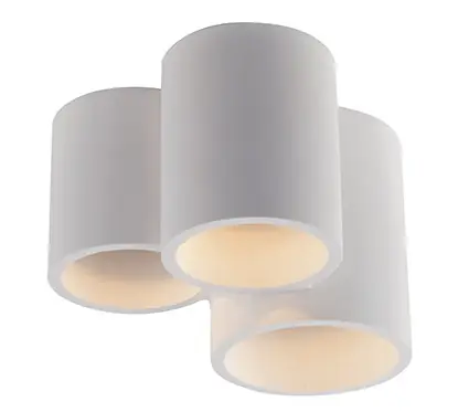 Plafondlamp LUCE Design Banjie 3-voudig GU10 Wit,