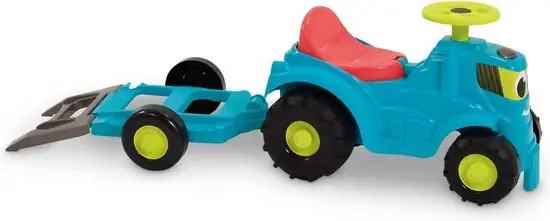 Ecoiffier Driewieler Trailer Tractor Aanhanger Extractor — Zeer goed