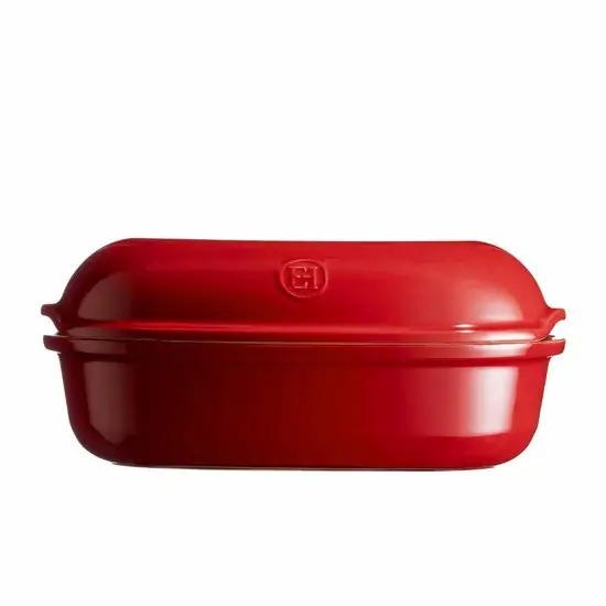 Emile Henry Broodbakvorm ambachtelijk E-box 340x215x150mm Grand Cru — Zeer goed