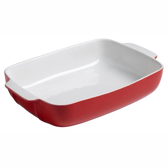 Pyrex Signature Ovenschaal Rechthoek 35x25 cm Rood — Zeer goed