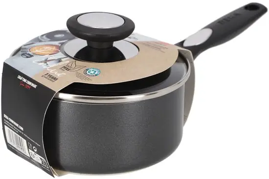 Beka Pro Induc Steelpan met Deksel en Keramische Antikleeflaag - PFAS vrij - Ø 16cm — Zeer goed