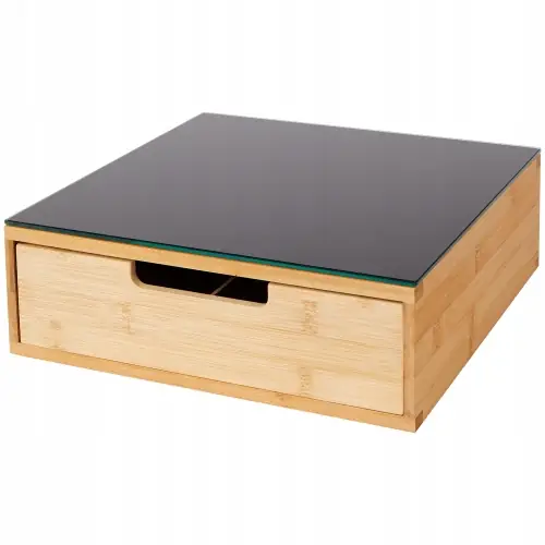 Bamboe Opbergdoos voor Koffie en Thee 30x30x10 cm – Zeer goed