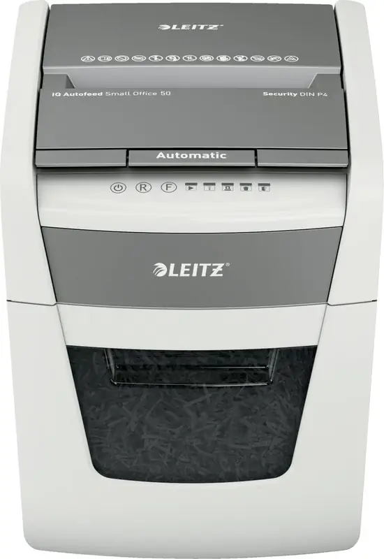 Leitz IQ Autofeed 50X Automatische Papierversnipperaar — Zeer goed