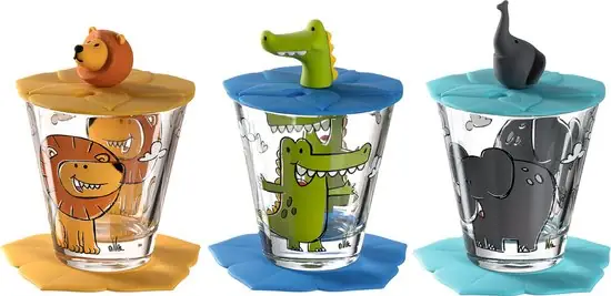 Geschenkset Bambini Leeuw, Krokodil, Olifant - 9 delig — Zeer goed