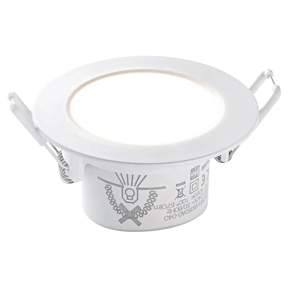 Heitronic LED Einbaustrahler 7W 3000K wit — Zeer goed