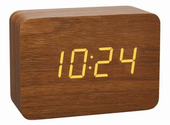 TFA Dostmann 60.2549.08 Wekker Hout Licht Bruin — Zeer goed