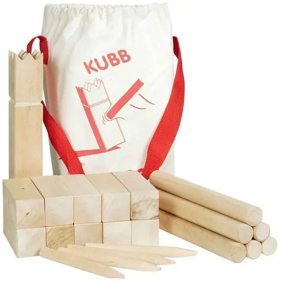Goki Schaakspel KUBB Vikingen XL — Zeer goed
