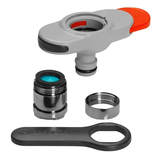 GARDENA Kraanadapter Binnenshuis - Kraanstuk - Voor Tuinslang - M22/M24 — Zeer goed