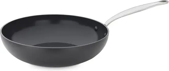 GreenPan Barcelona Wokpan 28cm met deksel 3.7L Zwart — Zeer goed