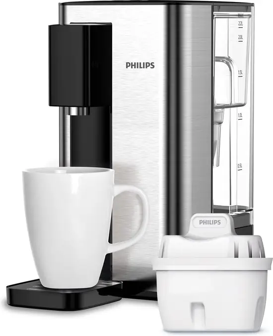 Elektronische waterdispenser, zilver/zwart — Zeer goed