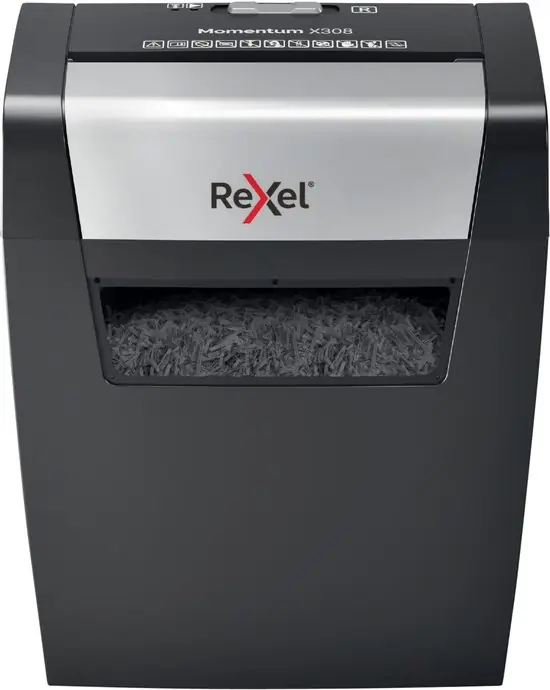 Rexel Momentum X308 Papierversnipperaar P3 Cross Cut – Zeer goed