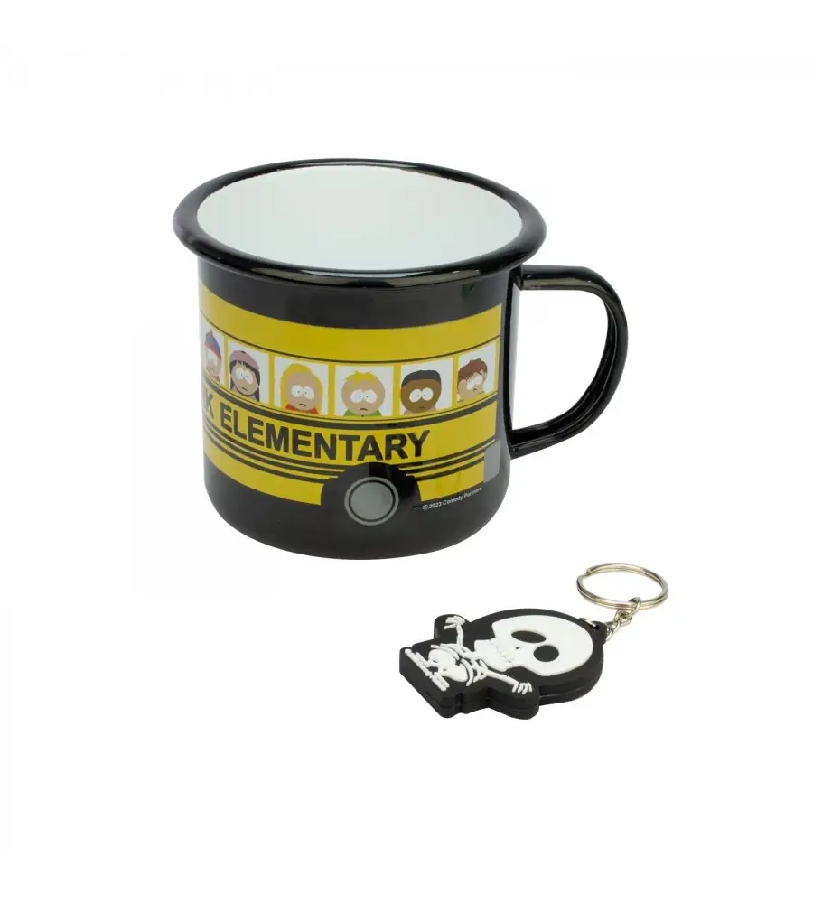 South Park Enamel Mug &amp; Keyring — Zeer goed
