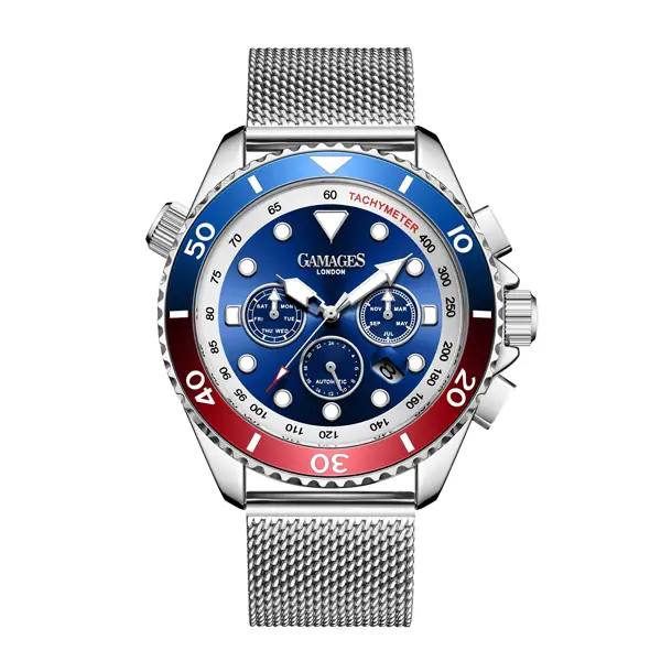 LIMITED EDITION SPORTS TIMER AUTOMATIC-silver — Zeer goed