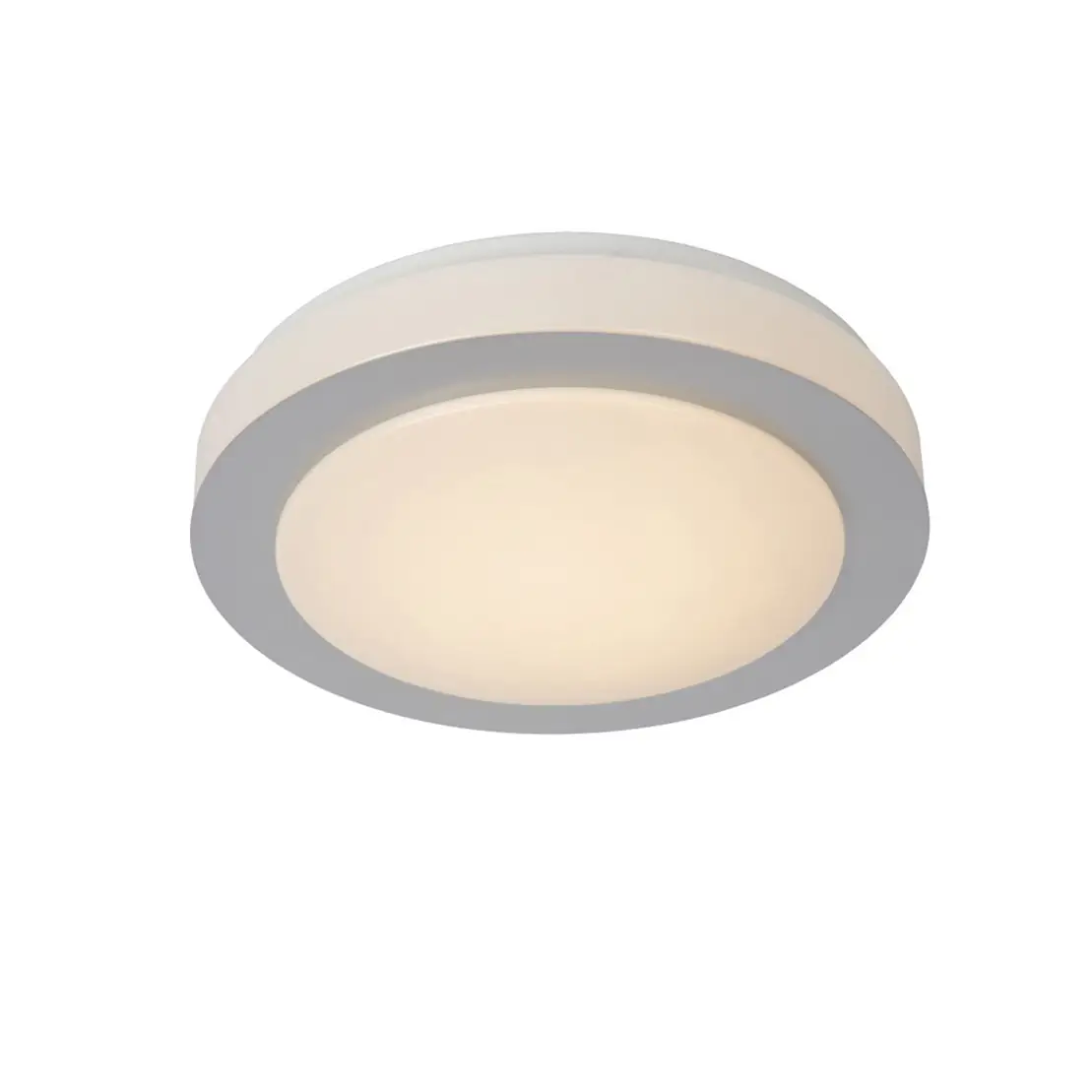 Lucide DIMY Plafonnière Badkamer Ø28,6 cm LED Dimbaar Mat chroom — Zeer goed