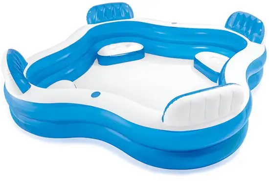 Intex Family Lounge Pool 229 x 229 x 66 cm — Zeer goed