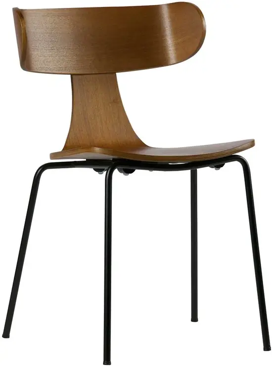 WOOOD Form Stoel Essenhout Fineer Bruin 78x50x52 cm — Zeer goed