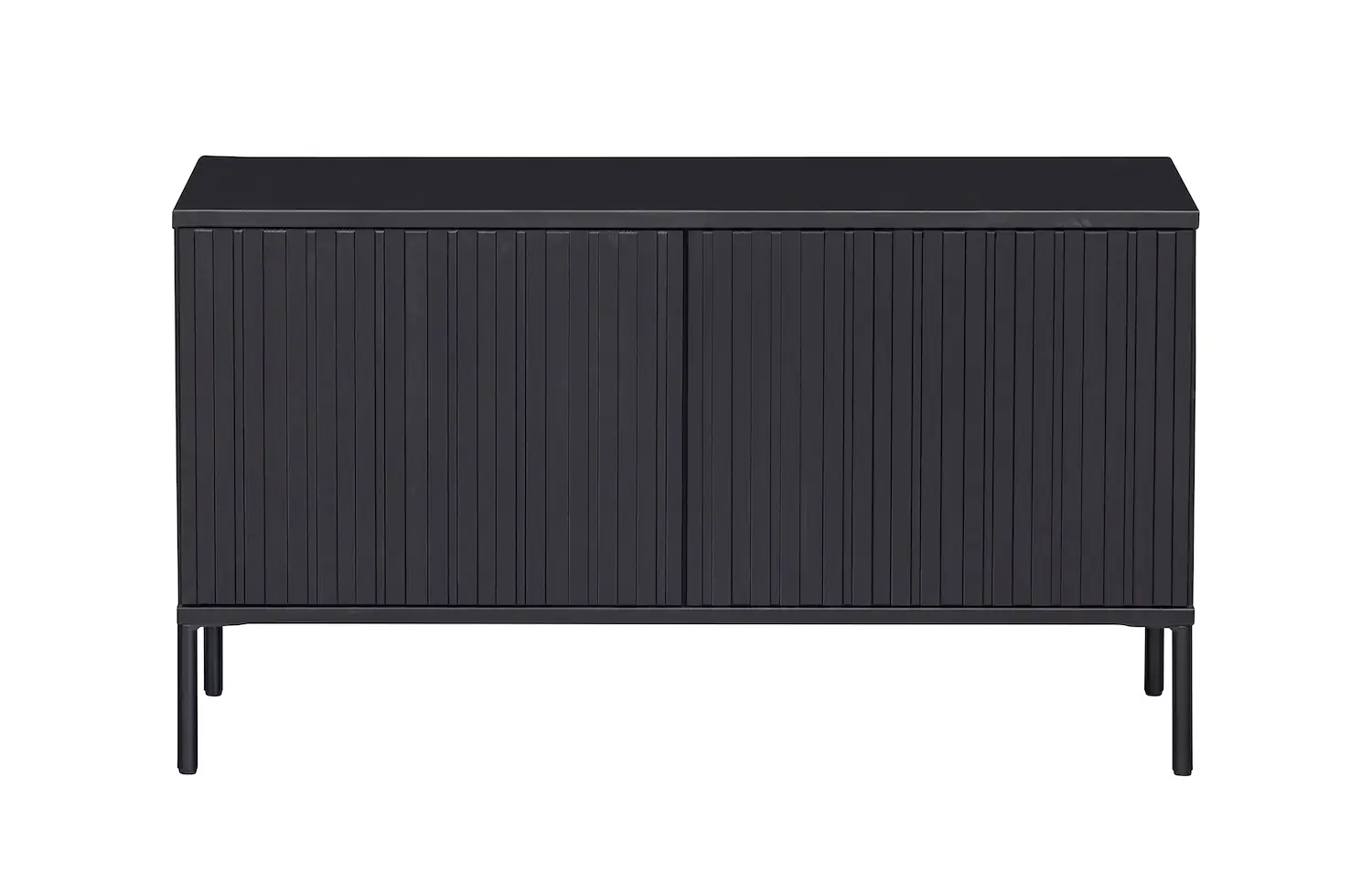 WOOOD New Gravure Tv Meubel - Grenen - Zwart - 56x100x44 — Nieuw