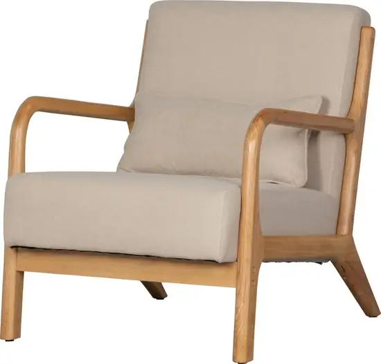 WOOOD Mark Fauteuil Naturel — Zeer goed