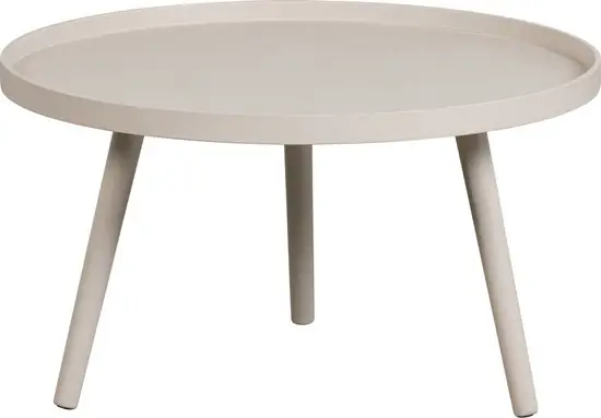 WOOOD Mesa Bijzettafel L Hout Antique Beige 34x60x60 — Zeer goed