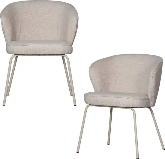 WOOOD Admit Eetkamerstoelen Pebble Set van 2 — Zeer goed