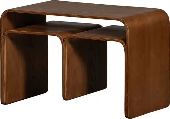 WOOOD Frey Bijzettafel Walnoot — Zeer goed