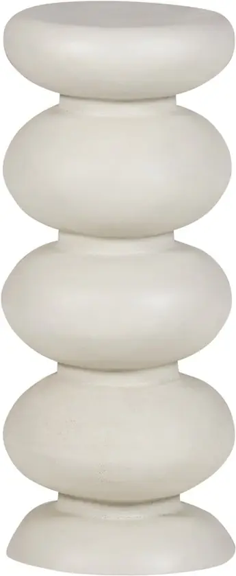 WOOOD Brilo Bijzettafel Metaal Creme 69x29x29 — Zeer goed