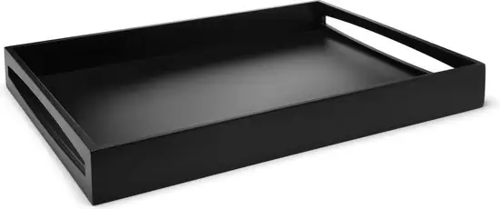 Leopold Vienna Dienblad Rechthoek 55x40x6cm MDF Zwart — Zeer goed