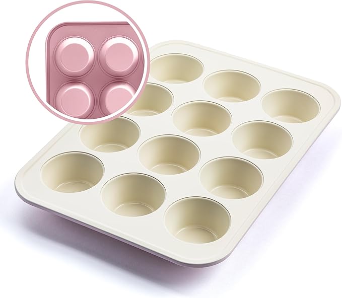 GreenLife Contour Muffinvorm 12 cups Roze — Zeer goed