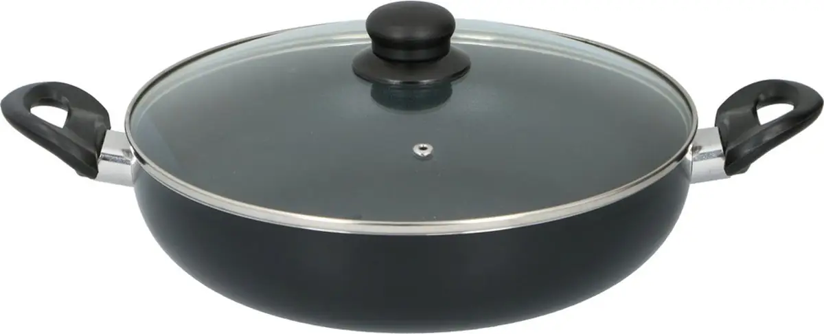 alpina Hapjespan Ø28cm met Glazen Deksel