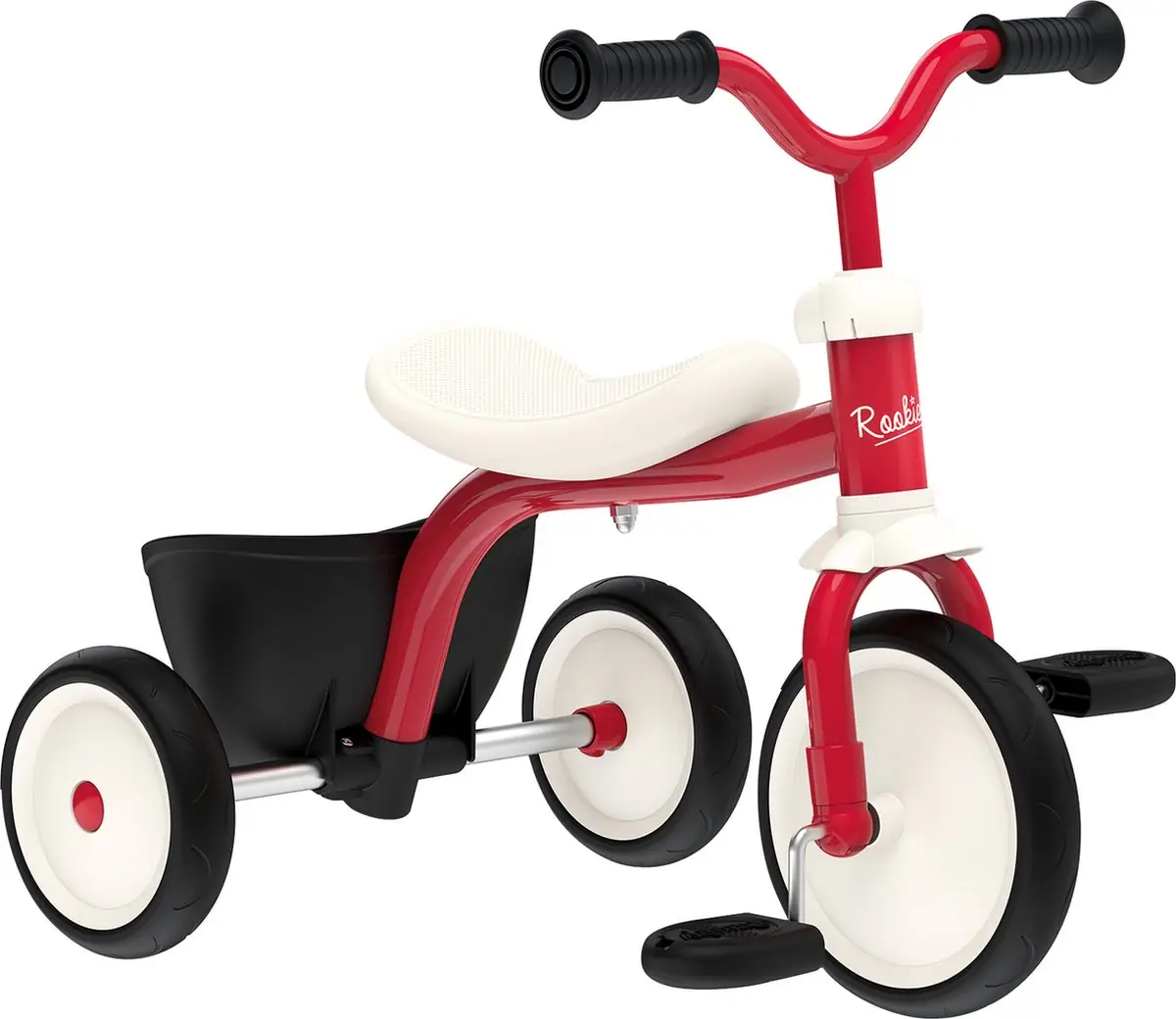 Smoby Driewieler Rookie - Loopfiets - Rood - Buiten-speelgoed