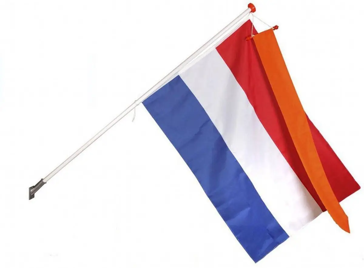 12 stuks Oranje wimpel - Koningsdag. HOGE KORTING!!