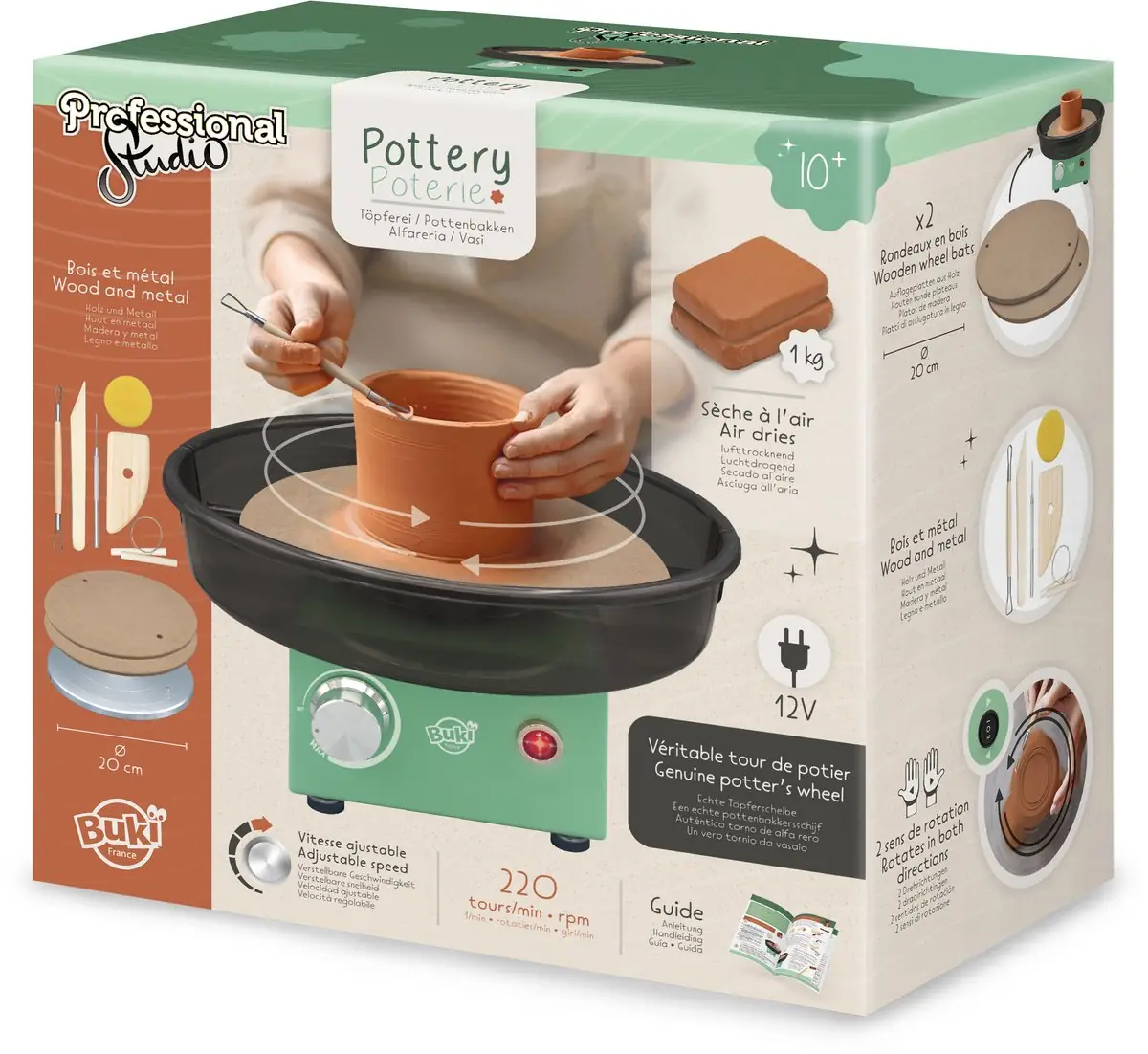 Buki - Pottenbakker expert - Hobbypakket - Boetseerset - Boetseren