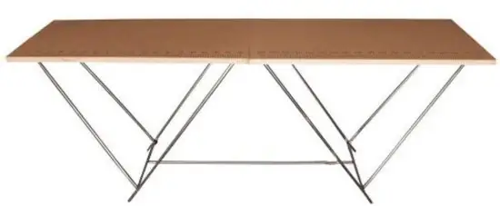 BASIC BEHANGTAFEL 200X60CM Inklapbaar Met Liniaal Hulplijnen — Zeer goed