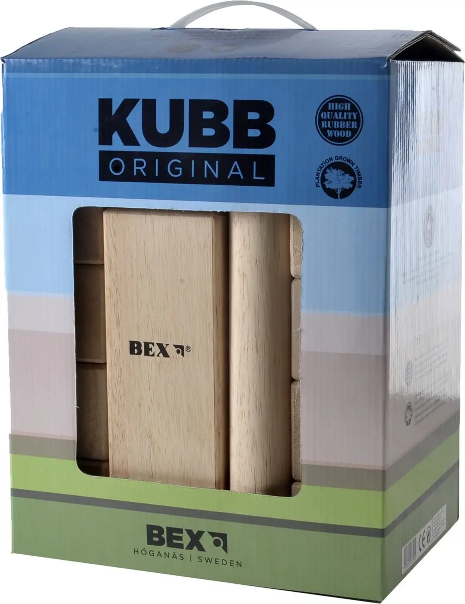BEX KUBB ORIGINAL RUBBER WOOD