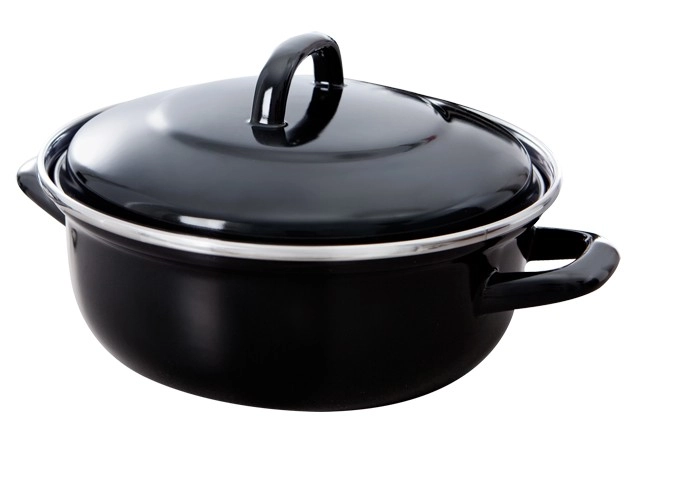 BK Fortalit Emaille braadpan 24cm/2.5L Zwart/Blauw — Zeer goed