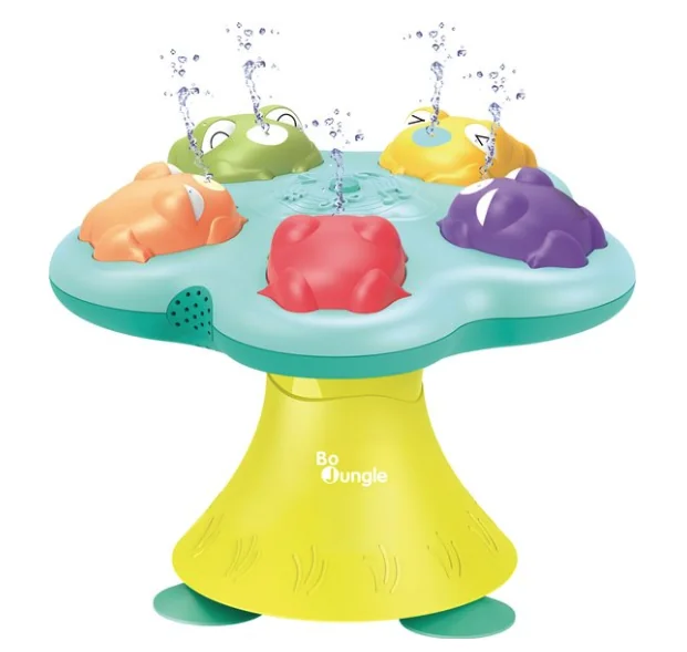 Bo Jungle - Muzikale kikkerfontein/ Musical Frog Fountain - Met lichtjes- Badspeelgoed - kikkers