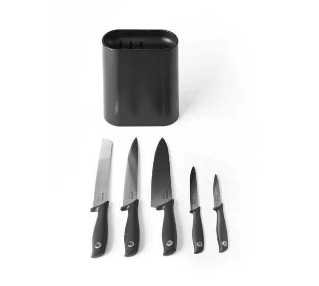 Brabantia Tasty+ Messenset - met Messenblok - Dark Grey