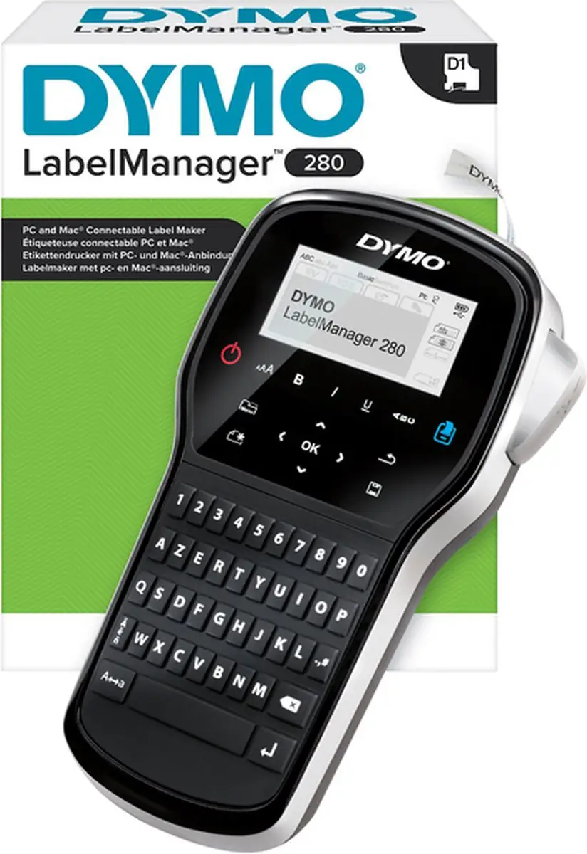 DYMO LabelManager 280-labelmaker AZERTY — Zeer goed