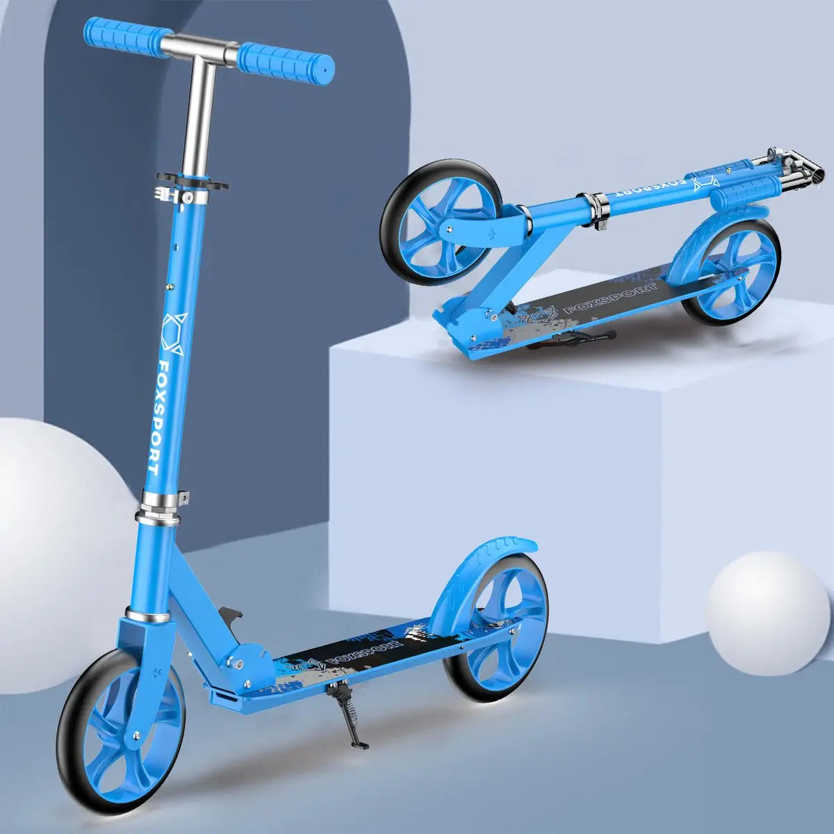 FOXSPORT Step - Draagkracht tot 100 kg - Opvouwbaar Step voor Kinderen/Volwassenen - voor Jongens en Meisjes