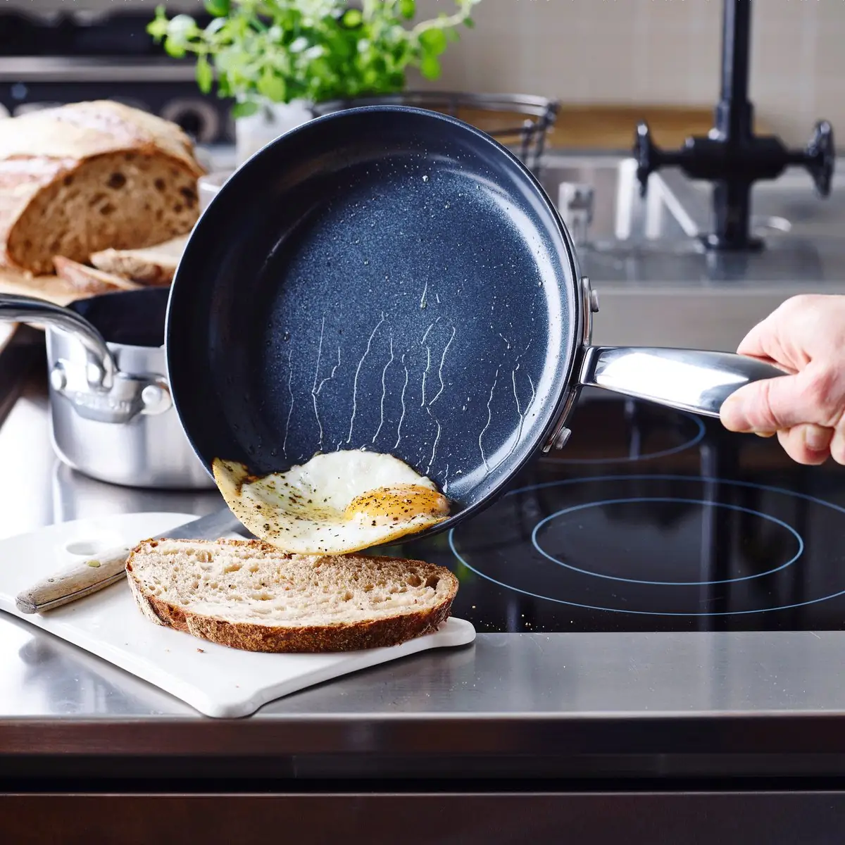 Greenpan Barcelona Infinity Pro Koekenpan, 30cm, zilver