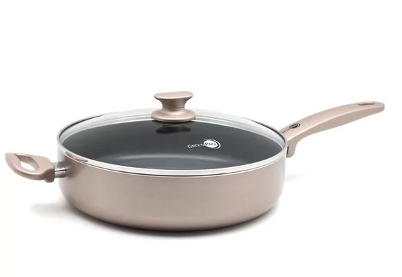 GreenPan Cambridge hapjespan met deksel 28cm - brons - inductie - PFAS-vrij