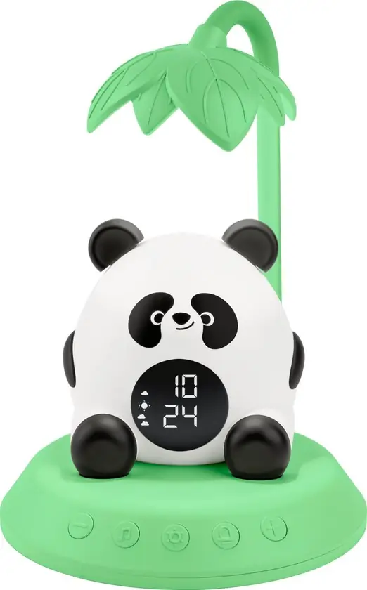 HiBuddies Nachtlamp &amp; Wekker Met Geluidseffecten Voor Kinderen - Tai de Panda - Slaaptrainer — Zeer goed