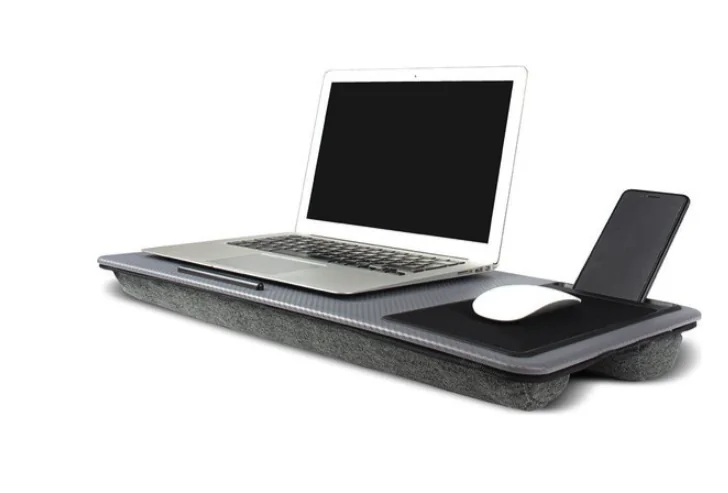 Ingenious Gifting - Laptoptafel multifuctioneel - Schootbureau - Muismat en Telefoonhouder - Carbon
