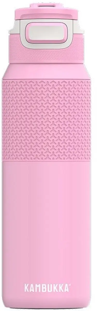 Kambukka Elton geïsoleerde waterfles 1L - Pink Ambition met 3-in-1 lid en makkelijke reiniging drinkfles