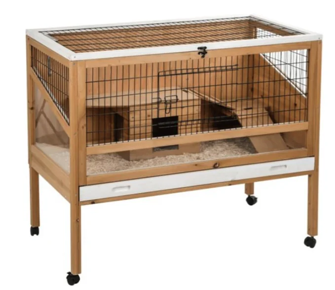 Kerbl - Hok - voor - kleine - dieren - Indoor - Deluxe - 115x60x92,5 - cm - hout - 82725