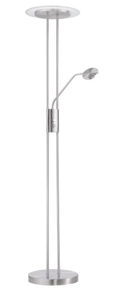 HOGE KORTING!! Staande lamp Fluente met leeslampje, instelbare witte kleurtemperatuur
