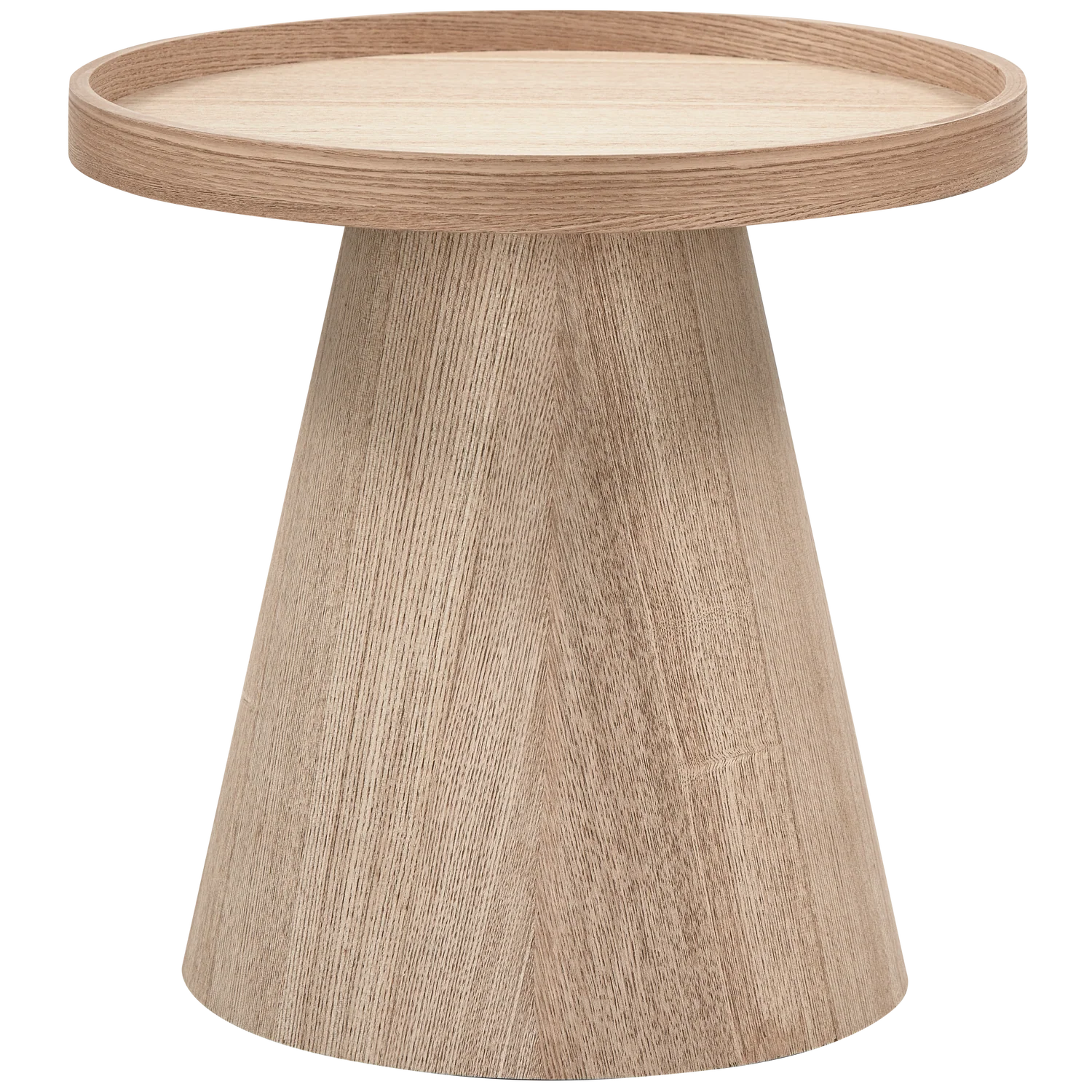 WOOOD Maud bijzettafel conisch hout naturel 38xø39 cm